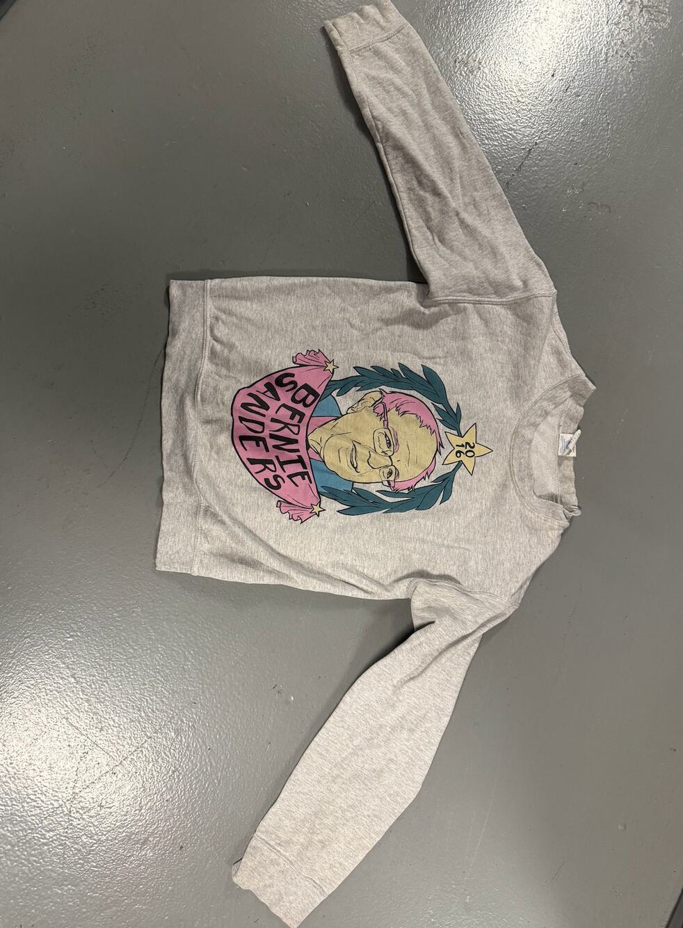 Gray Bernie Sanders Crewneck -Small